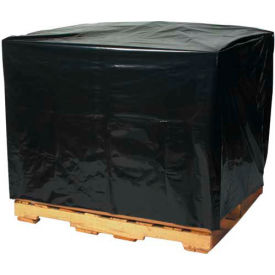 Pallet Covers, 48"W x 46"D x 72"H, 2 Mil, Black, 50/Roll