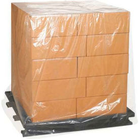 Pallet Covers, 54"W x 44"D x 72"H, 3 Mil, Clear, 50/Pack