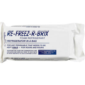 Cold Bricks, 31 Oz., 9"L x 4"W x 1-1/2"H, White/Blue, 6/Pack