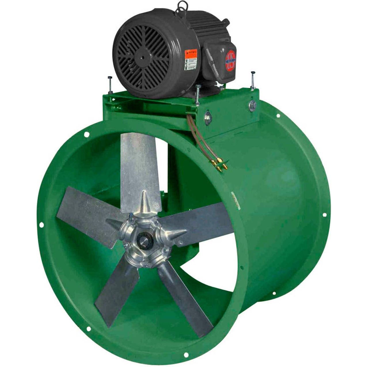 18" Three Phase Belt Drive Tube Axial Duct Fan 2HP, 6590 CFM