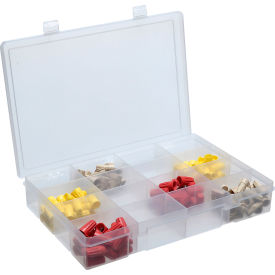 Large Plastic Compartment Box LP16-CLEAR - 16 Compartments, 13-1/8x9x2-5/16