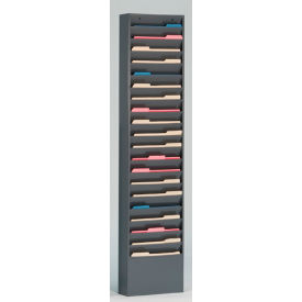 20 Pocket Medical Chart & Special Purpose Literature Rack - Gray