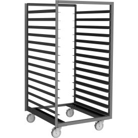 Mobile Steel Pan & Tray Rack 33x36 14 Tray Capacity