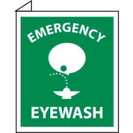 Facility Flange Sign - Emergency Eye Wash
