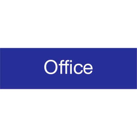 Engraved Sign - Office - Blue