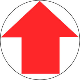 Walk On Floor Sign - Arrow