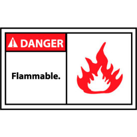 Graphic Machine Labels - Danger Flammable