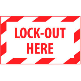 Graphic Machine Labels - Lock-Out Here