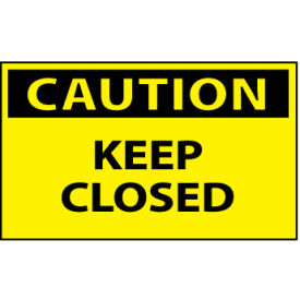 Machine Labels - Caution Keep Closed