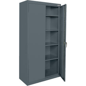 Classic Commercial Series Storage Cabinet, 36"W x 24"D x 72"H, Charcoal, All-Welded