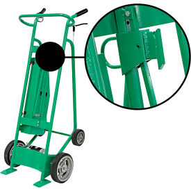 4-Wheel Powered Drum Truck, Fiber Chime Hook, Solid Rubber Wheels, 800 lb. Cap.