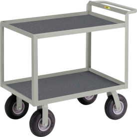 Instrument Cart w/Hand Guard & Mat, 1200 lb Cap, 41-1/2"L x 24"W x 38"H, Gray