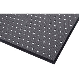 T17 Superfoam Drainage 5/8" Thick Safety/Anti-Fatigue Floor Mat, 3' x 8' Black