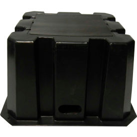 Step Tall Nestable Plastic Step Stand - Black 25"W x 25"D x 14-3/4"H