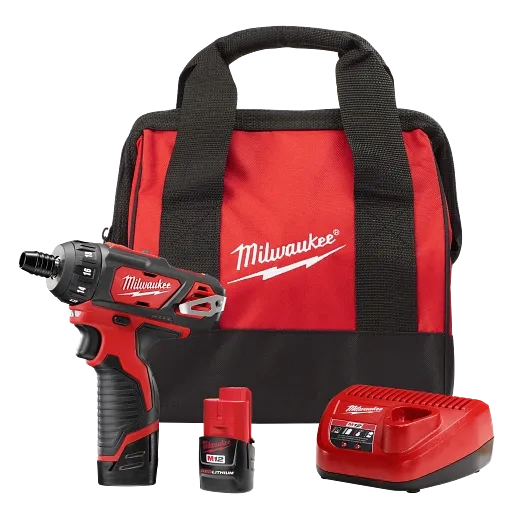 M12 1/4" Hex 2-Speed Screwdriver Kit