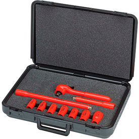 98 99 11 S4 10 Pc-1,000V Insulated Socket Set 3/8" Drive Metric