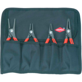 00 19 57 4 Pc Precision Circlip Snap-Ring Pliers Set In Tool Roll