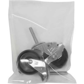 Flat Poly Bags, 18"W x 24"L, 8 Mil, Clear, 100/Pack