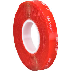 Double Sided VHB Acrylic Foam Tape 1" x 5 Yds. 40 Mil Clear