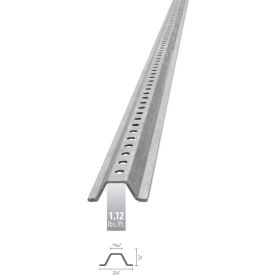 U-Channel Sign Post 7'L, 1.12 lbs./ft., Galvanized, Holes 30" Down