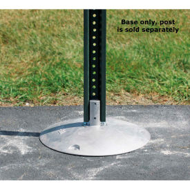 6 lbs. Aluminum Base with Nub, 15" Dia., For 2-3/8" O.D. Round or 2" Square Posts