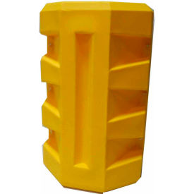 Poly Structural Column Protector, 9-1/4" Round Opening, Yellow