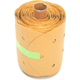 Stikit Gold Paper D/F Disc Roll 216U 5" X NH Aluminum Oxide P100 125 discs per roll