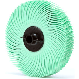 Radial Bristle Disc Thin Bristle 3" x 3/8" Ceramic M1 Grit