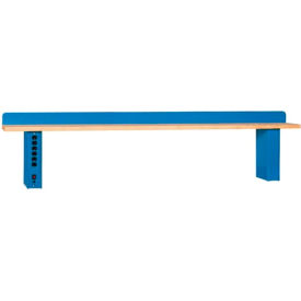 Adjustable Riser Shelf W/ Maple Square Edge, 72"W x 15"D, Blue