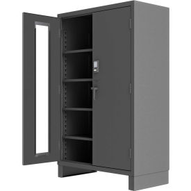 HD Access Control Cabinet with Electronic Lock, 14 Gauge, 24"W x 48"D x 78"H, Gray