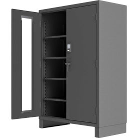 HD Access Control Cabinet with Electronic Lock, 14 Gauge, 24"W x 60"D x 78"H, Gray