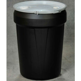 Plastic Lab Pack Drum 1601MBBG with Metal Lever Lock & Bung Lid - 30 Gallon