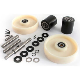 Complete Wheel Kit for Manual Pallet Jack - Fits Crown Model Older PTH & PTH