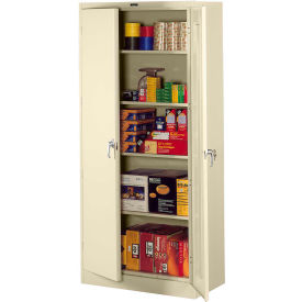 Expanded Deluxe Heavy Duty Storage Cabinet, 22 Gauge, 36"W x 18"D x 72"H, Putty