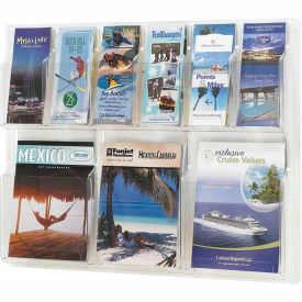 Clear 3 Magazine and 6 Pamphlet Display