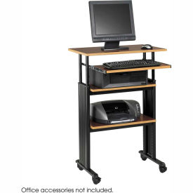 Muv Stand-up Adjustable Height Workstation - Cherry