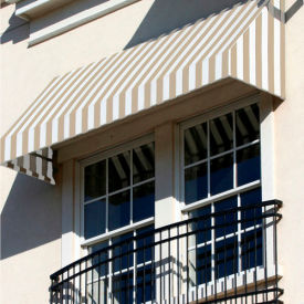 Window/Entry Awning 3-3/8'W x 2'H x 3'D Linen/White