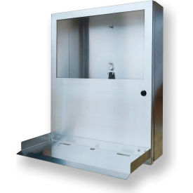 PC Defender Computer & Monitor Enclosure, 24"W x 6-1/2"D x 30"H, Stainless Steel