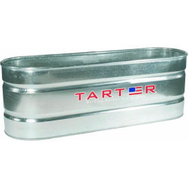 Galvanized Stock Tank 220 Gallon, 96"L x 22-1/2 to 25-1/2"W x 24"H