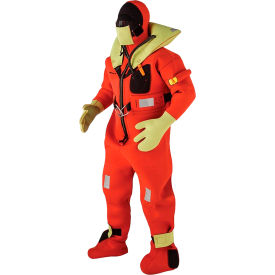 Commercial Immersion Suit, USCG/SOLAS/MED, Red/Yellow, Size S