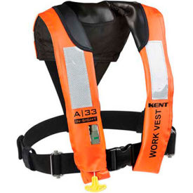In-Sight Automatic Inflatable Work Vest, Orange, Adult/Universal
