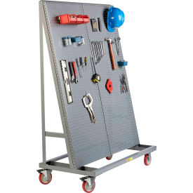 Mobile Pegboard A-Frame - 60" Tall, 1 Sided