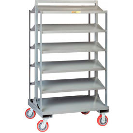 Sloped Shelf Bin Cart 6BC-3036-6PY Dual Sided - 36"L x 30"W x 66"H