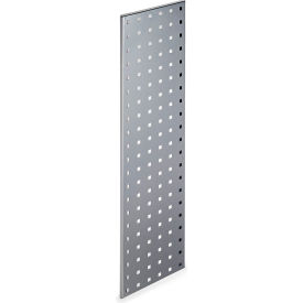 31.5" x 9" Silver Epoxy, 18 Gauge Steel Square Hole Pegboard Strip
