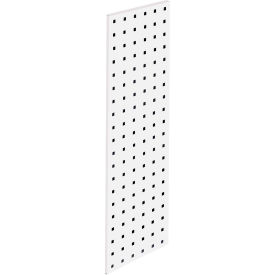 31.5" x 9" White Epoxy, 18 Gauge Steel Square Hole Pegboard Strip