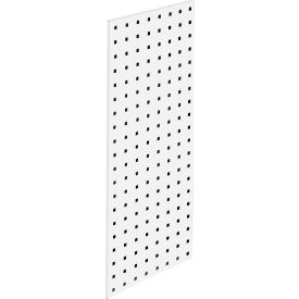 Square Hole Pegboard Strip, 30"Wx12"H, White Epoxy