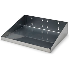 Triton Products LocBoard Steel Shelf, 12"W x 10"D, Silver Epoxy