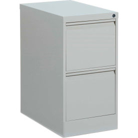 1900 Series Freestanding File/File Pedestal 15"W x 22-5/8"D x 27-5/8"H Light Grey