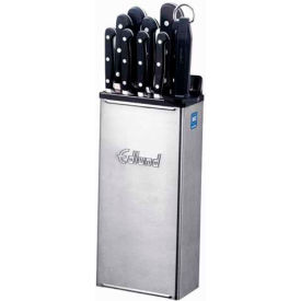 Knife Rack, 12" Skirting, Stainless Steel, Black Insert