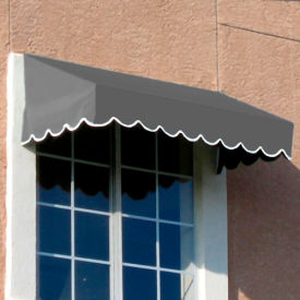 Awntech, EF1836-4G, Window/Entry Awning 4' 4-1/2"W x 3'D x 1' 6"H Gray